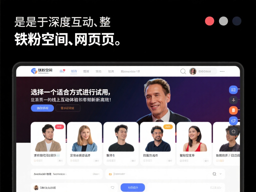 无论是深度互动还是资源整合，铁粉空间网页